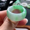No. 25-26 Myanmar natural A-grade jade T1272 inner diameter 21-12-4.7mm green tire ring finger