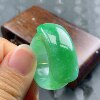 No. 23-24 Burmese natural A-grade jadeite T1062 inner diameter 20.5mm ice green saddle ring finger