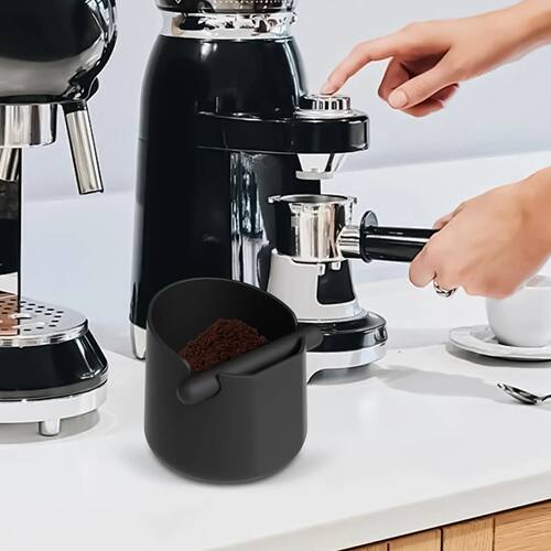 Coffee grounds tapping box with Removable Rod Non-slip - 图1