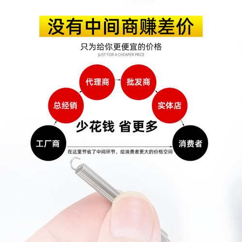 分中棒弹簧高精度陶瓷对刀仪无磁寻边器配件加工中心宽槽带钩拉簧 - 图2