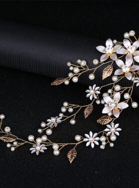 珍珠发带新娘盘发婚纱发饰女新品