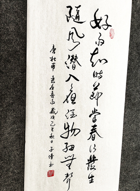 好雨知时节传统书法中式字画