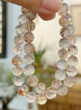 灵隐文创夜魄流辉天然水水高透光裂纹手串景区文创手绳 3387