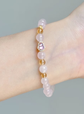 【福芦才才】粉水水紫色招才葫芦手串 3612