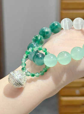 【绿铃铛】绿色清新 铃铛手串3029