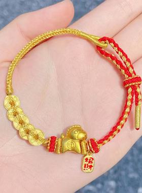 灵隐文创新款马上有钱马年限定手绳招才纳福手链新中式手绳3669