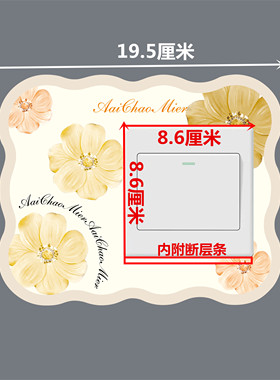 86型宽体中式简约开关贴