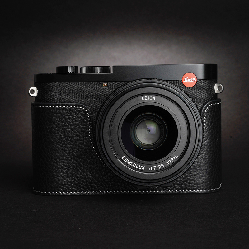 TP原创真皮徕卡Q2相机包Leica Q2皮套q2半套保护套手柄手工牛皮-图1