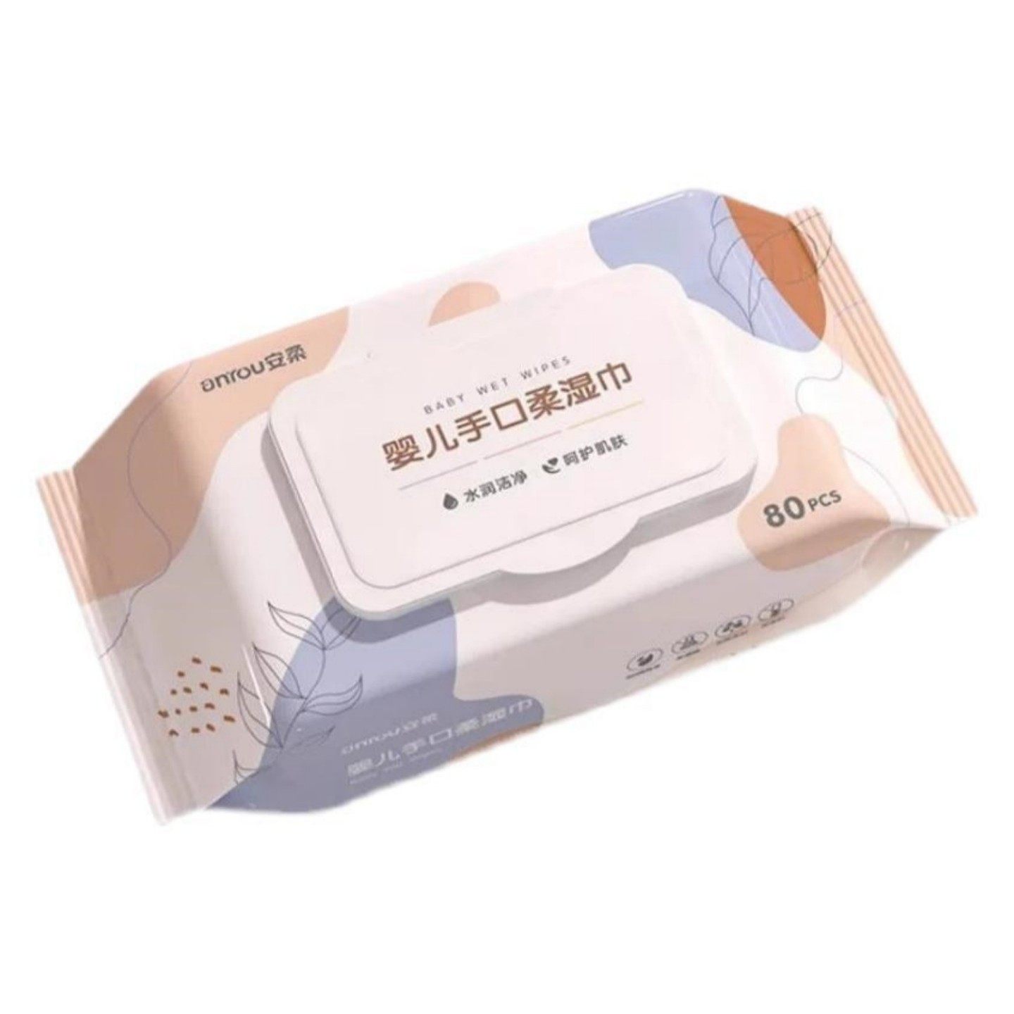 婴儿80抽大包手口湿巾母婴专用儿童婴幼儿新生洗脸家用湿巾纸擦脸,淘宝优惠券,粉丝福利购,淘宝优惠卷