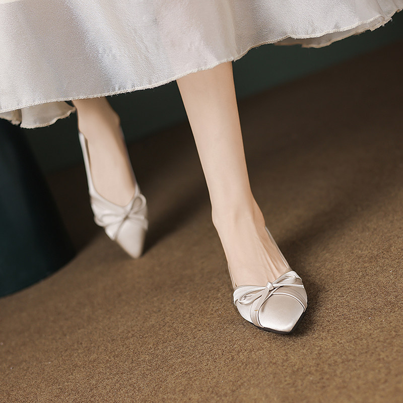 羊皮版~内增高3CM尖头平底鞋子女2025新款浅口气质仙女风软底单鞋,淘宝优惠券,粉丝福利购,淘宝优惠卷