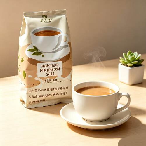 茗人道2642奶茶粉奶茶店专用特调奶茶专用粉小包装家用原料1kg - 图0
