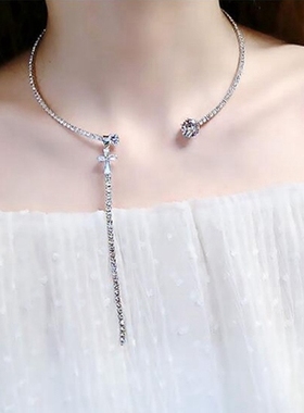 夸张街拍金属圆牌耳环套装项圈