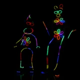 Детские танцующие наклейки, разноцветная световая палочка, браслет, игрушка, xэллоуин