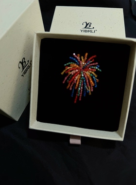 YIBRLI意彼莉 原创小众设计 彩色烟花胸针