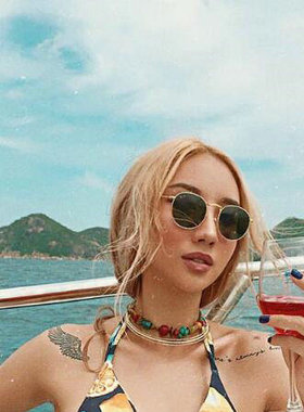 墨镜秦岚同款大框太阳眼镜