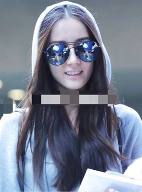 奔跑吧迪丽热巴同款墨镜rain男女