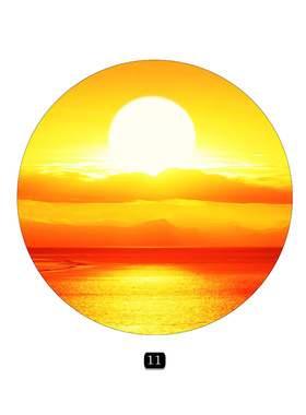 入户玄关可定制自粘画圆形太阳