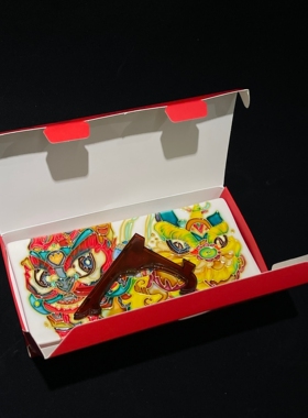 客厅商务礼品生日三彩艺醒狮