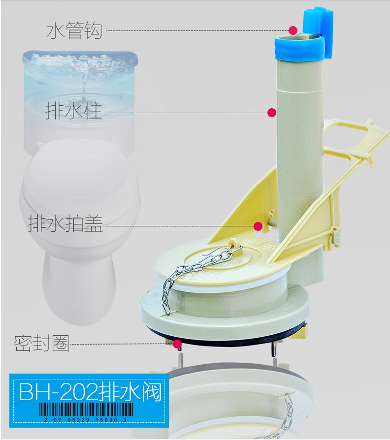 马桶水箱配件适配TOTO坐便器CW988B排水阀进水阀扳手按钮 - 图2