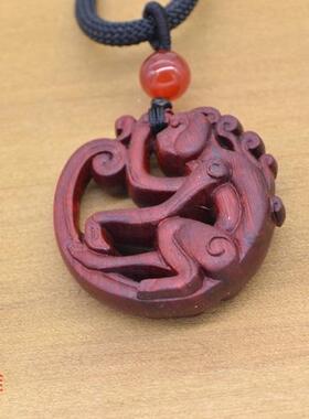 非洲红木挂饰鼠牛虎兔马男女吊坠