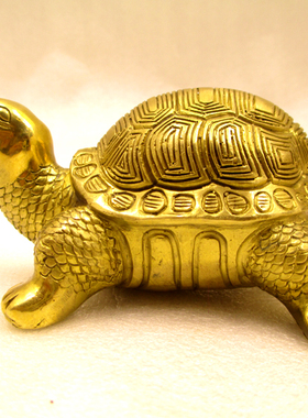 纯铜龟镇宅招财卧室风水工艺品