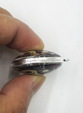 双面】【财神到】横财入宅好运常在吊坠合金圆形招财发财纪念品男