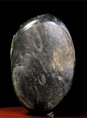 新疆和田玉青花籽料手把件天然