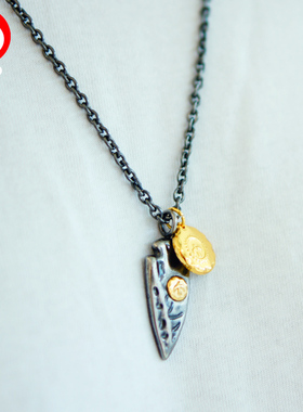 高桥吾郎印第安飞鹰钛金复古吊坠