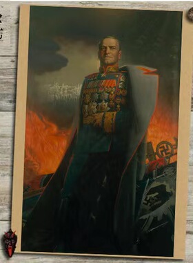 朱可夫苏军元帅现代怀旧复古文艺牛皮纸海报装饰画 挂画壁画 画芯