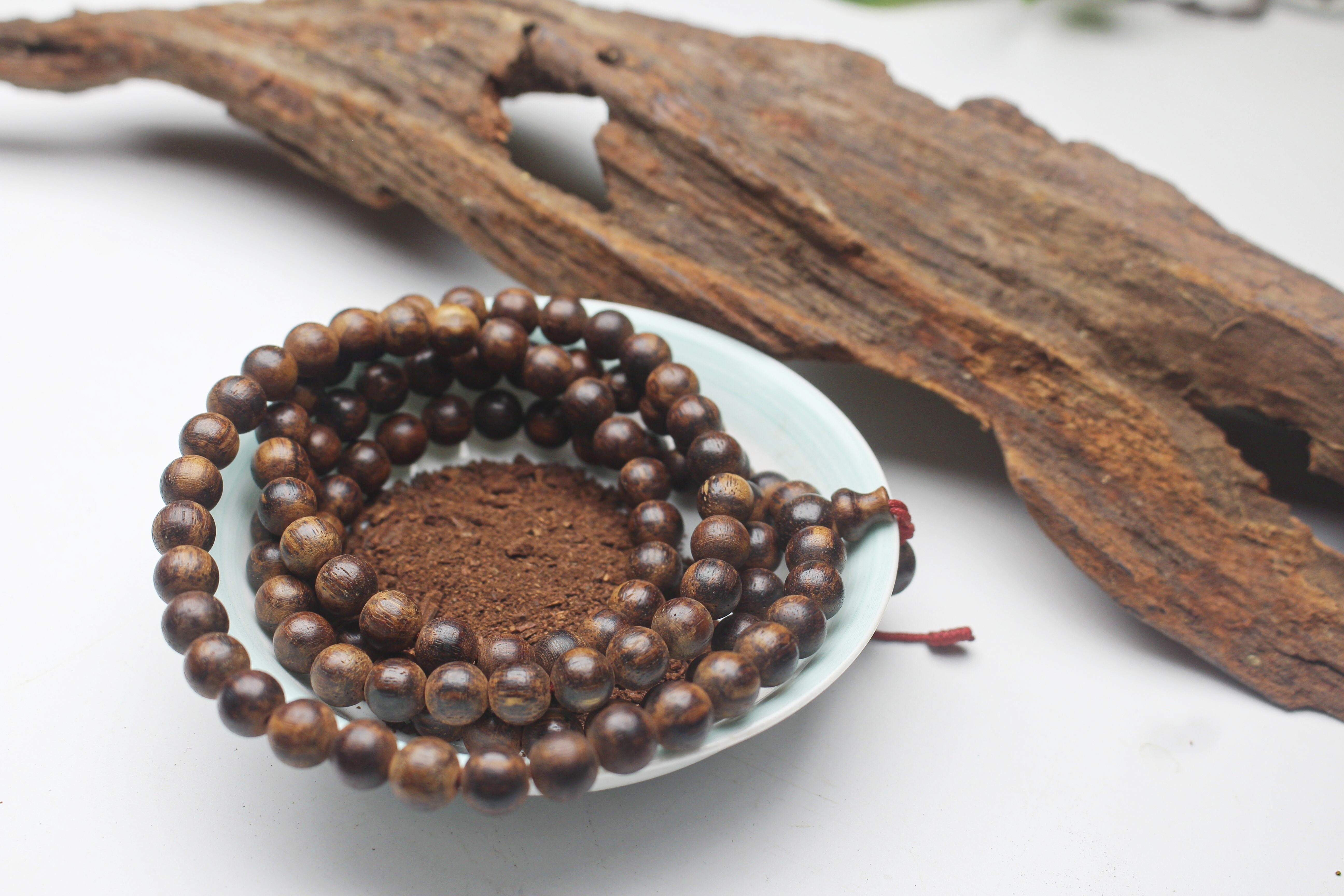 【老红土】海南小叶降真香碳化碎油稀缺藤沉香108佛珠念珠0.8/36,淘宝优惠券,粉丝福利购,淘宝优惠卷