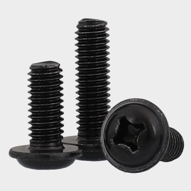 黑色不锈钢十字圆头带垫螺丝304镀黑锌带垫 盘头螺钉M2M2.5M3M4M5,淘宝优惠券,粉丝福利购,淘宝优惠卷