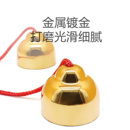 奥尔夫儿童打击乐器手柄大小号碰钟撞铃幼儿园早教声乐响铜铃铃铛 - 图2