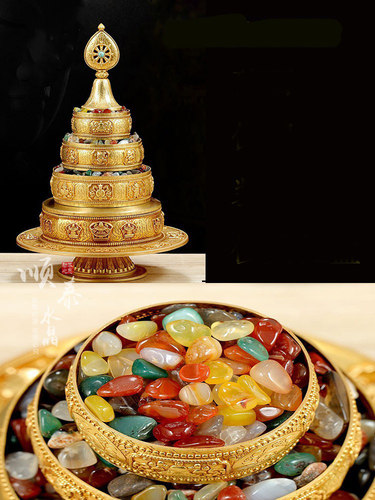 玛瑙碎石水晶玉石七宝石天然彩色石七彩玛瑙原石水培石头装饰雨花 - 图2