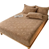 Флисовая простыня на флисовой подкладке, стеганый защитный чехол, зимнее коралловое покрывало, увеличенная толщина, коллекция 2023