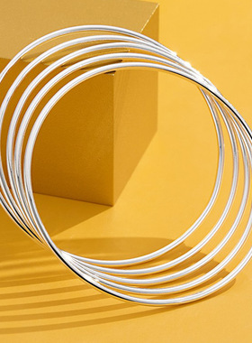 时尚风森系三生三世纯银手镯