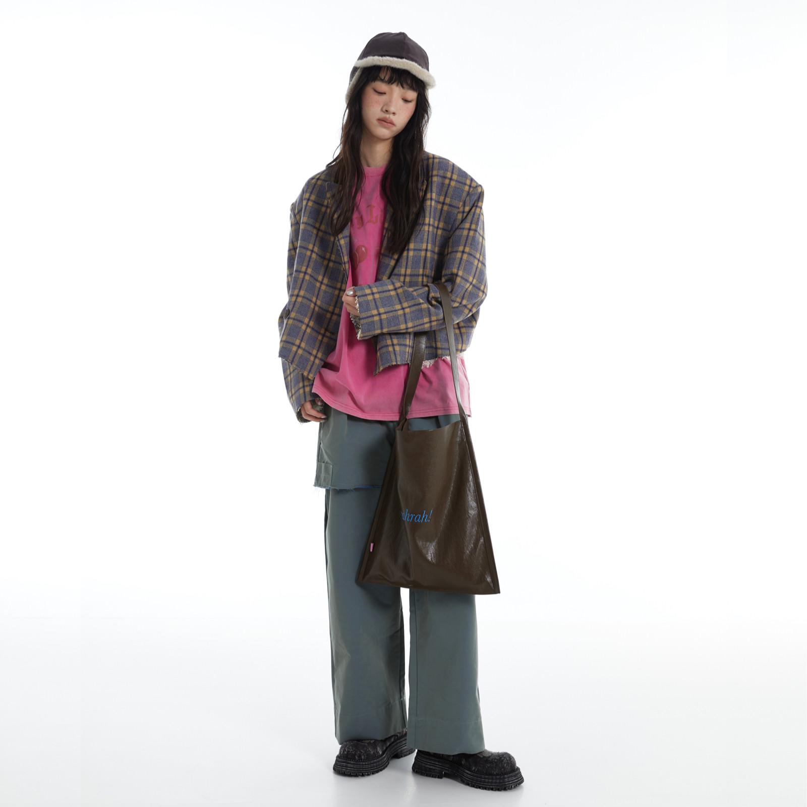 DirtySix “rahrah!”袋袋 5色 撞色绣线 原创大容量软皮托特包,淘宝优惠券,粉丝福利购,淘宝优惠卷