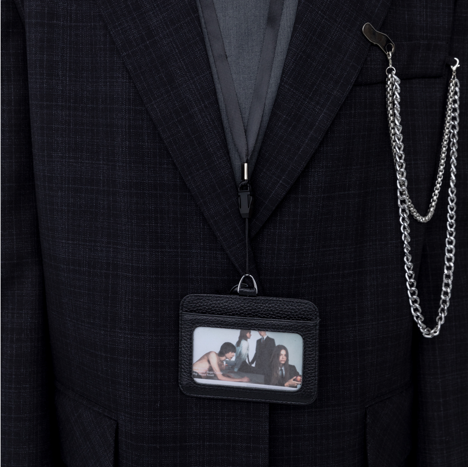 DirtySix •原创 Ivy League 送挂绳 包挂 牛皮卡套 - 图0