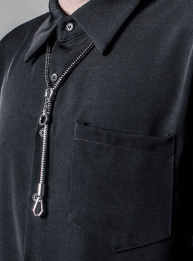 潮牌个性潮流拉链款式项链男