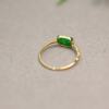 Spicy Green Natural Grade A Jade Ruyi Head Ring