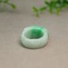 Myanmar natural grade A jadeite saddle ring
