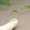 Ice green Burmese natural grade A jade Ruyi head ring