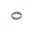 Floating Yang Green Natural Grade A Jadeite Ring on White Background