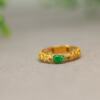 Ice full of green natural A-grade gourd ring