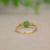 Yanglu Myanmar natural grade A jadeite cabochon ring
