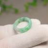 Waxy Piaoyang Green Burmese Natural Grade A Jade Ring