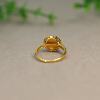 Burmese natural grade A jadeite disc ring