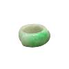 Natural grade A jadeite men's saddle ring