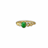 Myanmar natural grade A jadeite cabochon ring