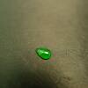Ice full of green natural grade A jade drop-shaped ring surface