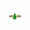 Yanglu natural grade A jade drop-shaped ring